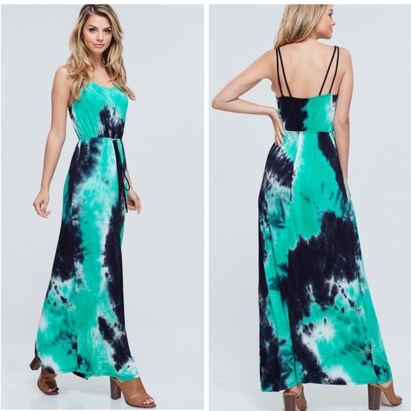 Tie Dye Maxi Dress - Picture 3 of 4